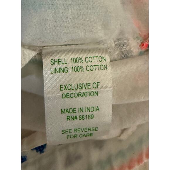 Lilly Pulitzer XXS Embroidered Cotton Pull On Shorts Boho Resort Beachy - Picture 7 of 7